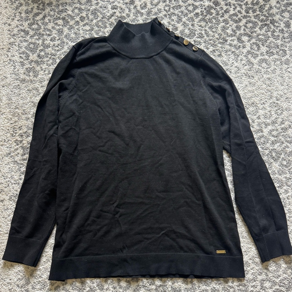 Calvin Klein Black Turtleneck Sweater